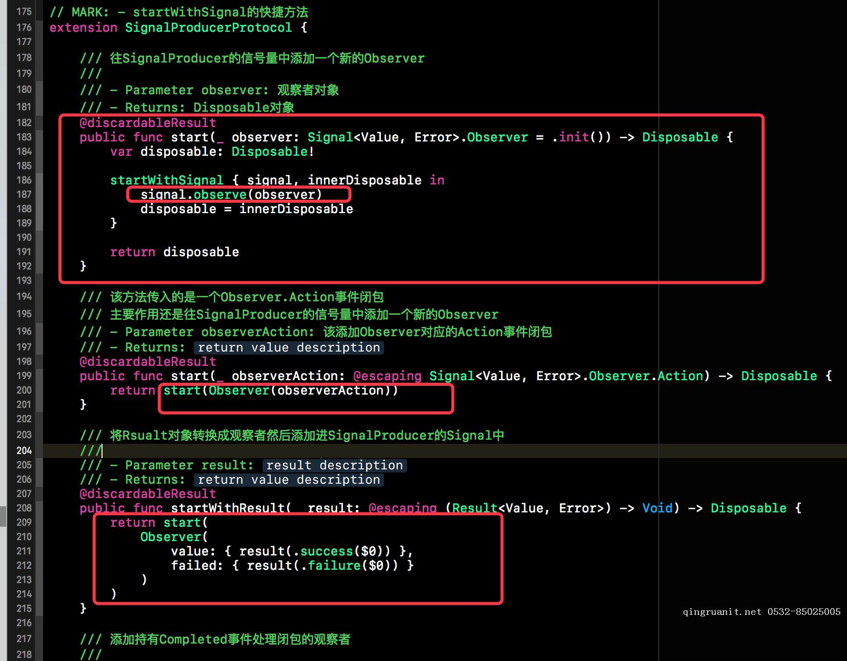 ReactiveSwift源碼解析(九) SignalProducerProtocol延展中的Start、Lift系列方法的代碼實現(xiàn)-Java培訓(xùn),做最負(fù)責(zé)任的教育,學(xué)習(xí)改變命運,軟件學(xué)習(xí),再就業(yè),大學(xué)生如何就業(yè),幫大學(xué)生找到好工作,lphotoshop培訓(xùn),電腦培訓(xùn),電腦維修培訓(xùn),移動軟件開發(fā)培訓(xùn),網(wǎng)站設(shè)計培訓(xùn),網(wǎng)站建設(shè)培訓(xùn)